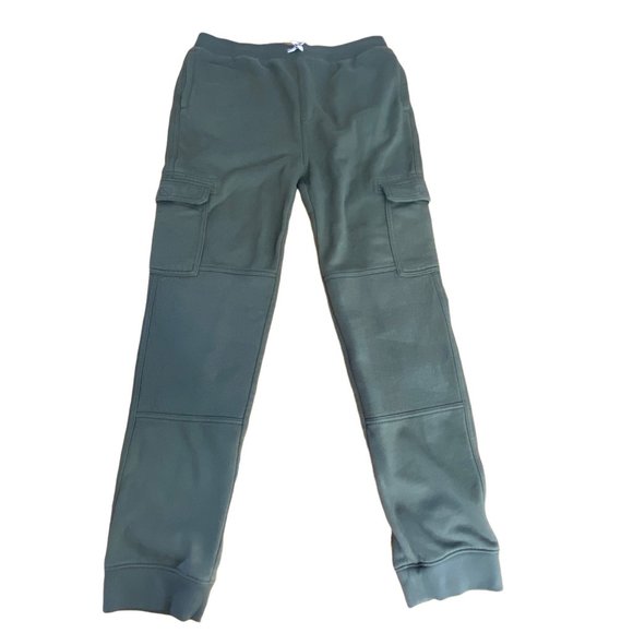 Lands’ End Boys XL Cargo Jogger Pants Green Sweatpants Cotton - Picture 8 of 10